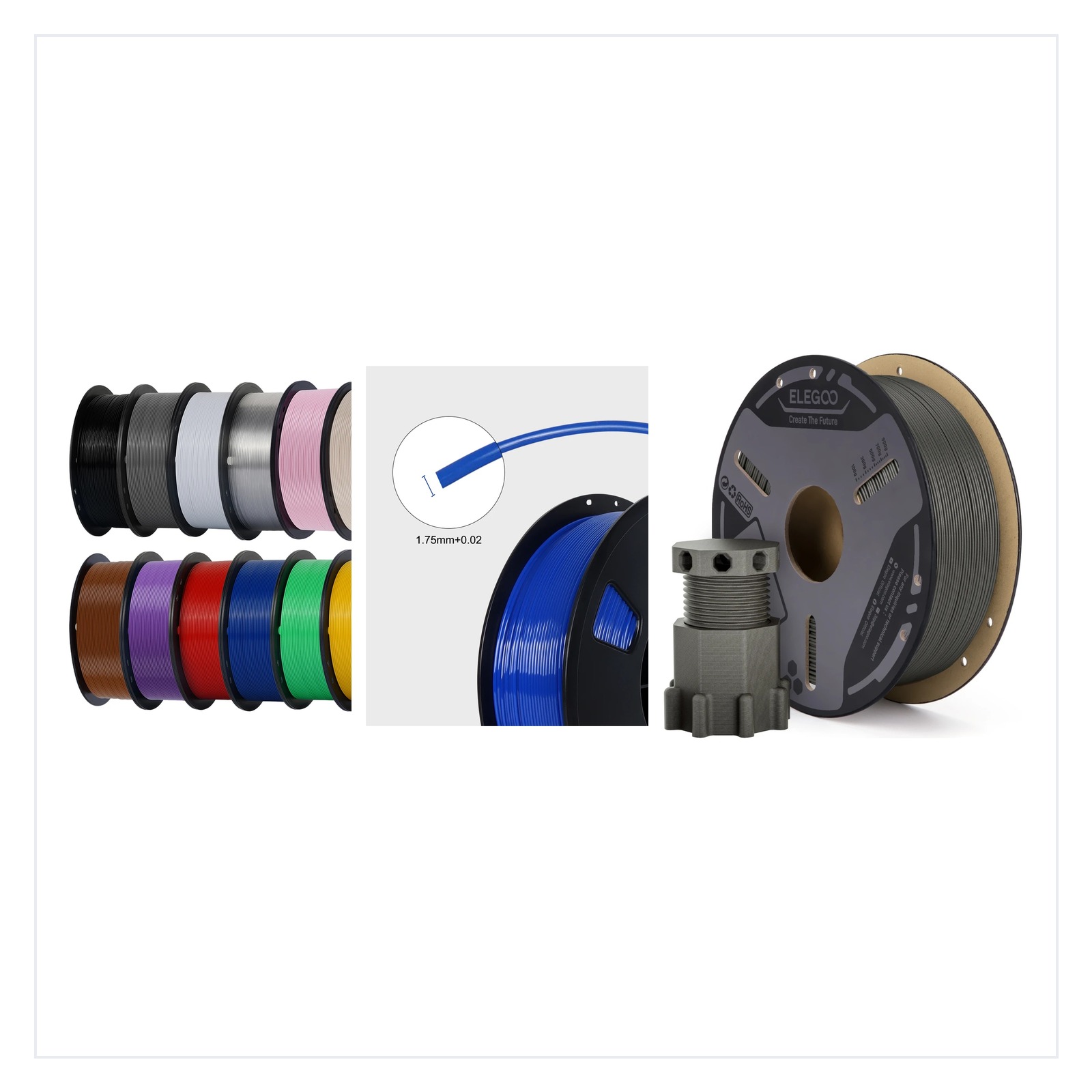 Filaments category product collage