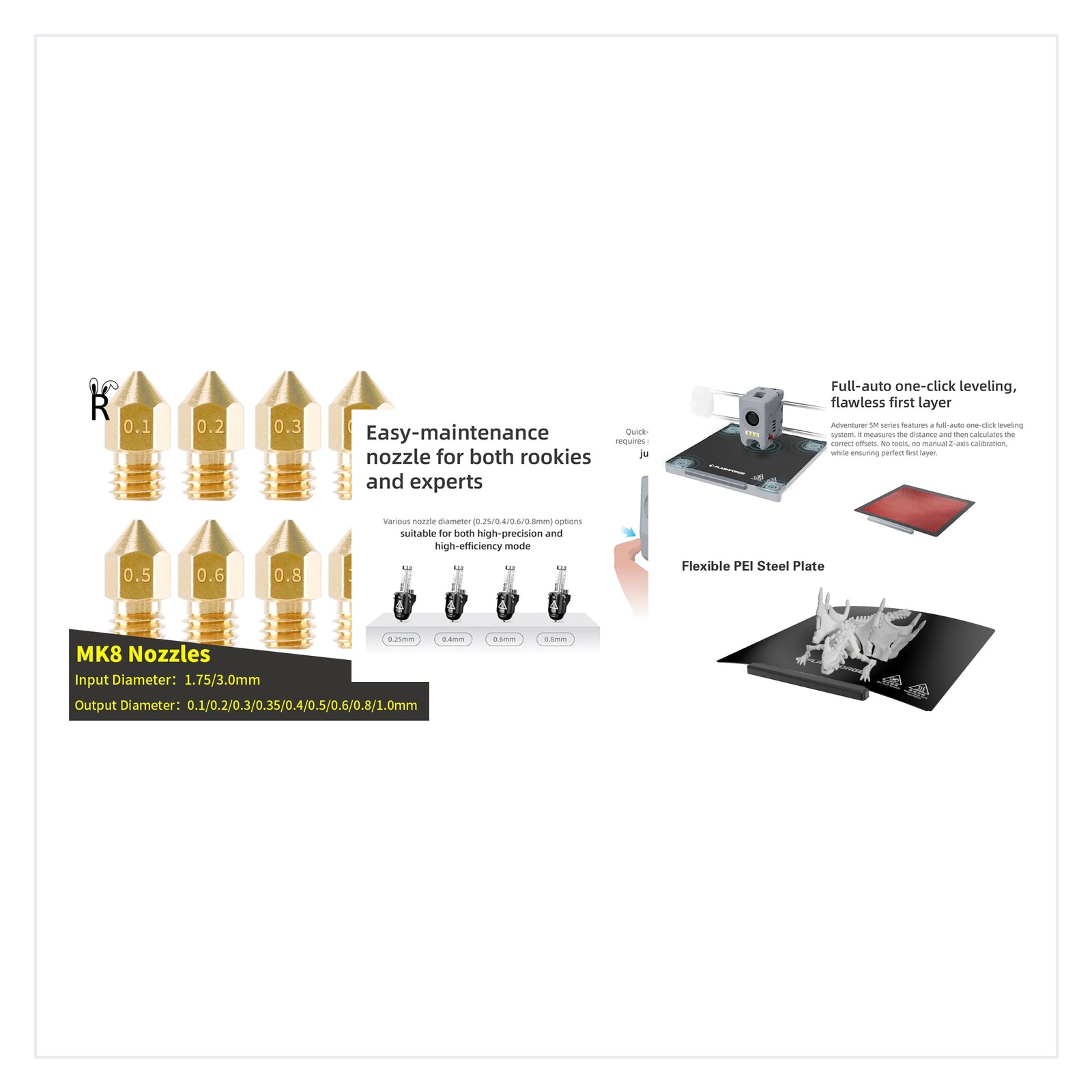 Parts and upgrades category product collage