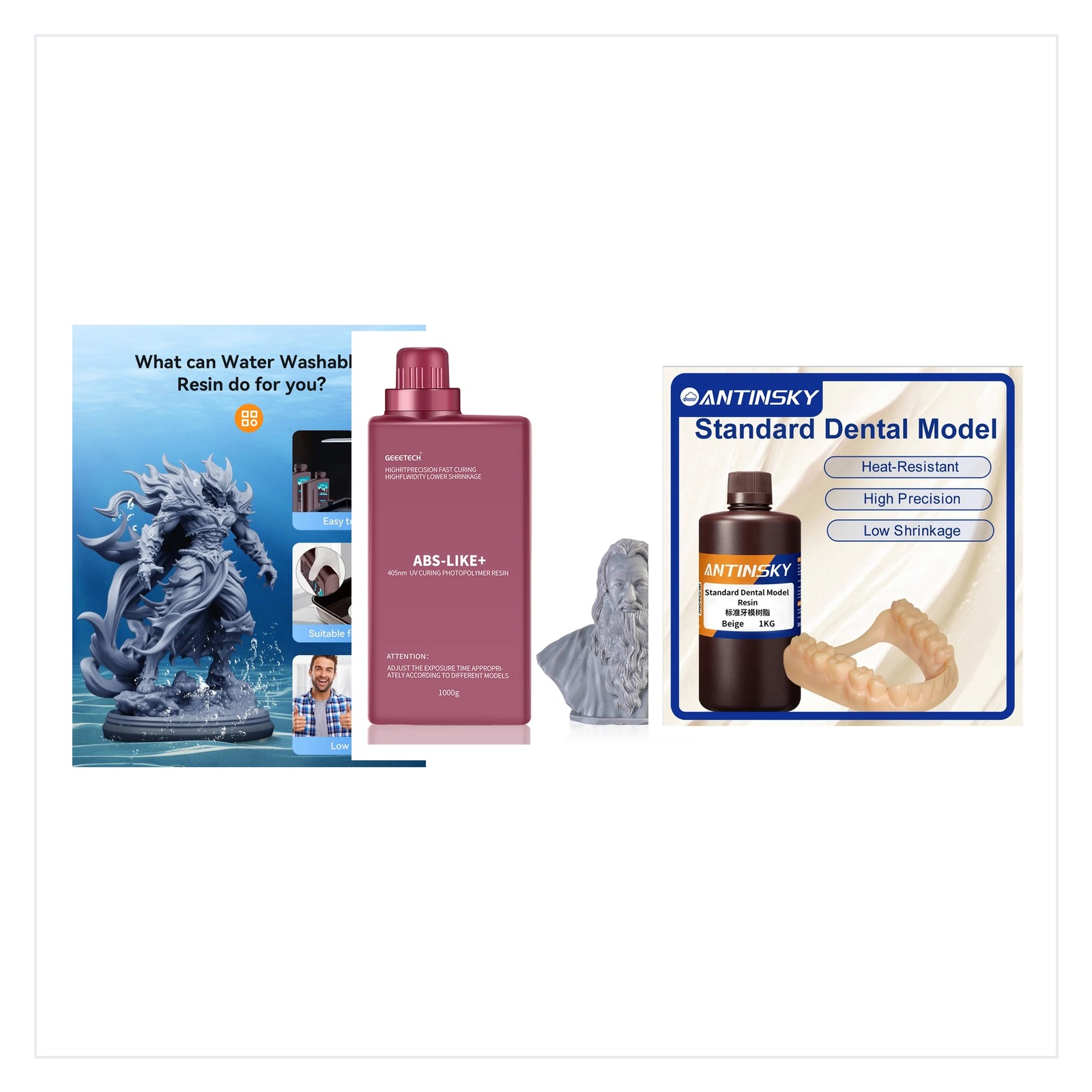 Resins category product collage