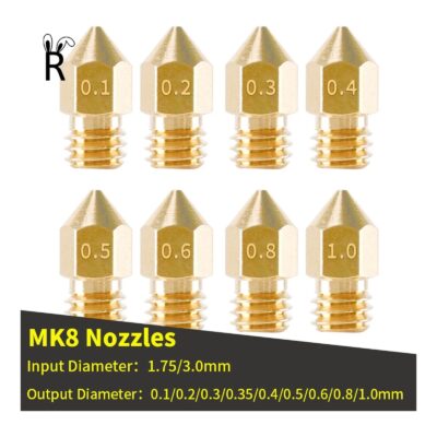 Hardened Steel Nozzle Kit 0.4mm 12-Pack